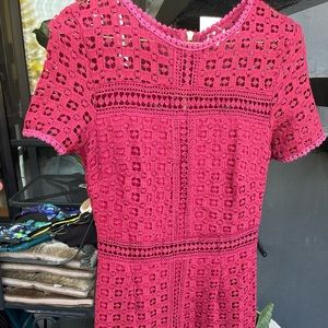 Bohoo red cocktail midi dress